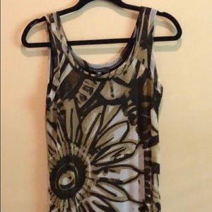 Karen Kane Neutral Sunflower Maxi